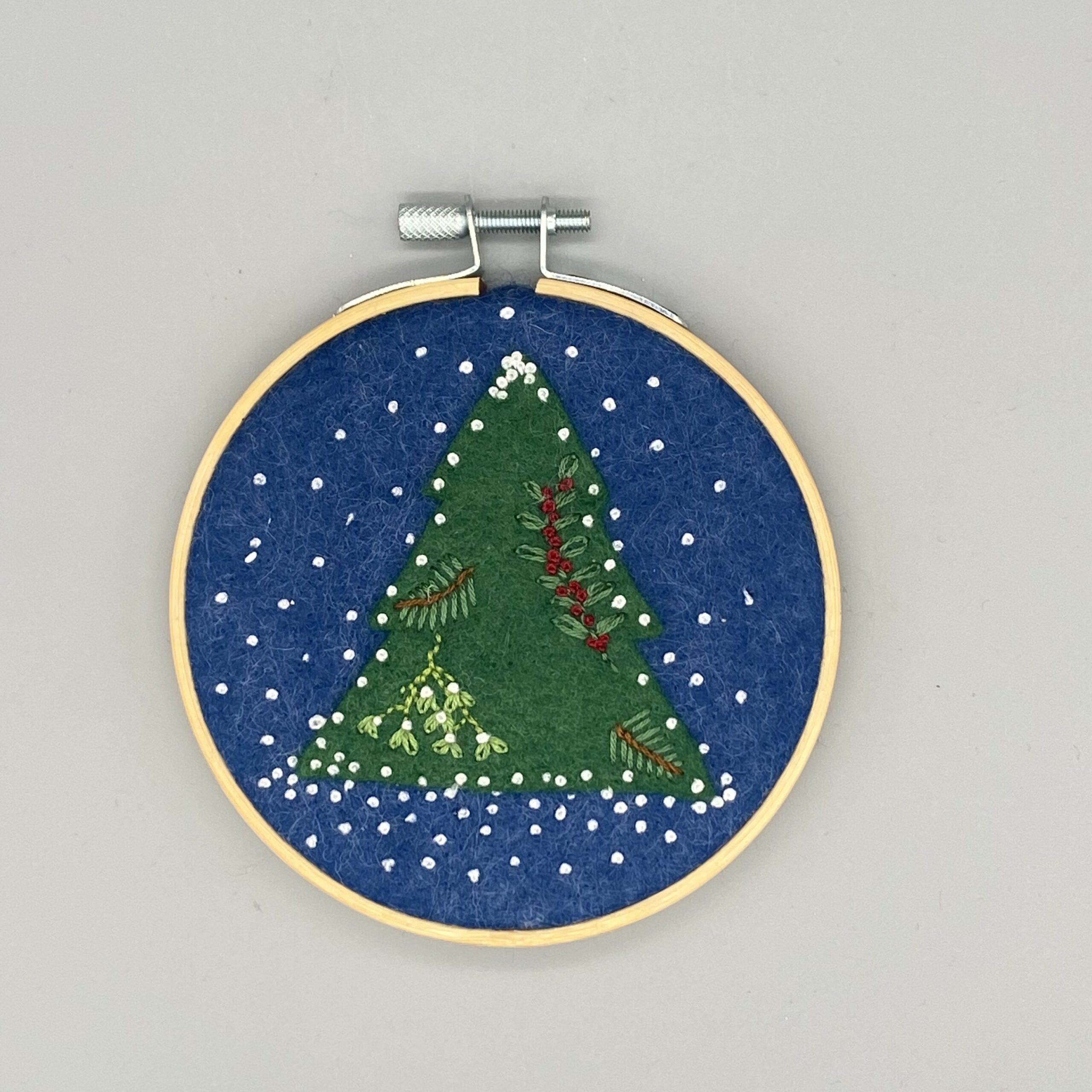 Featured image for “Snowy Tree Festive Hoop”