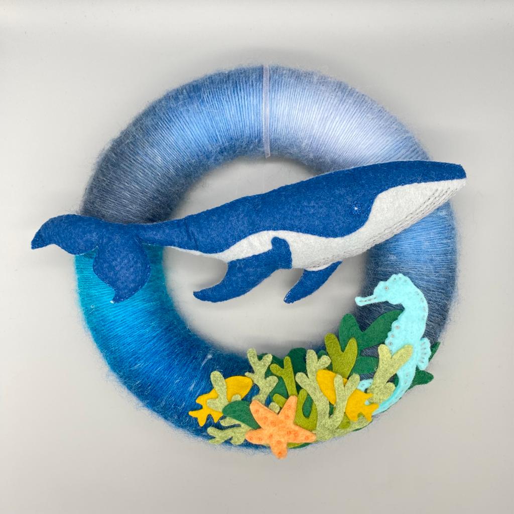 Featured image for “Handmade Whale Wreath”